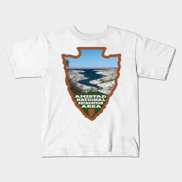 Amistad National Recreation Area Arrowhead Kids T-Shirt by nylebuss